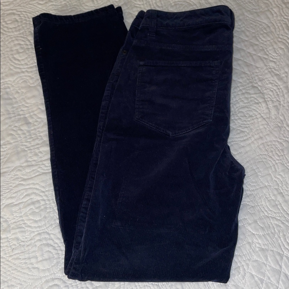 Black Corduroy Straight Leg pants. Size 6. Super Soft. Excellent Condition